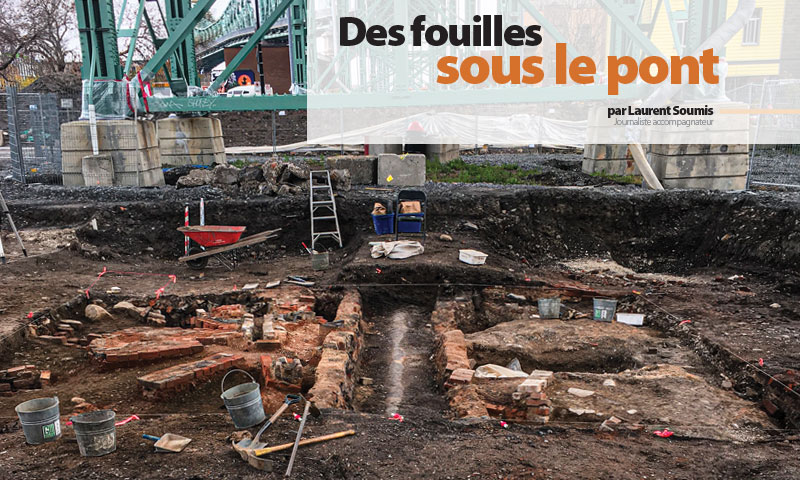 Des fouilles sous le pont