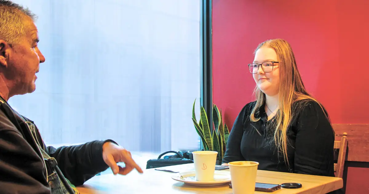 Christian et sa cliente Adélie