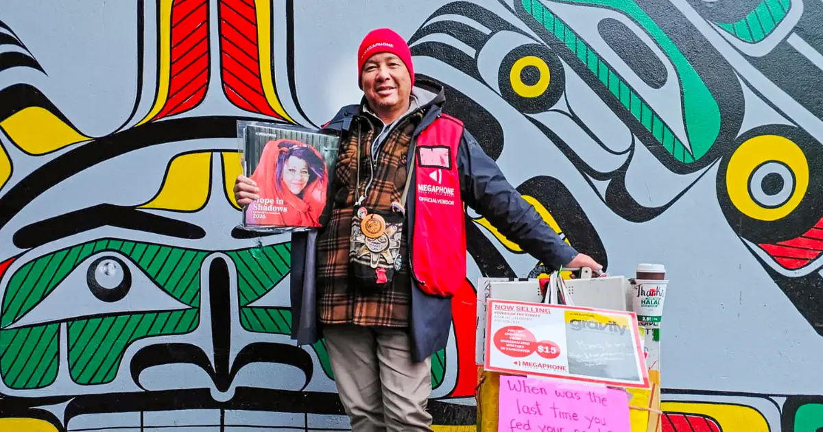 Camelot de Megaphone, journal de rue à Vancouver