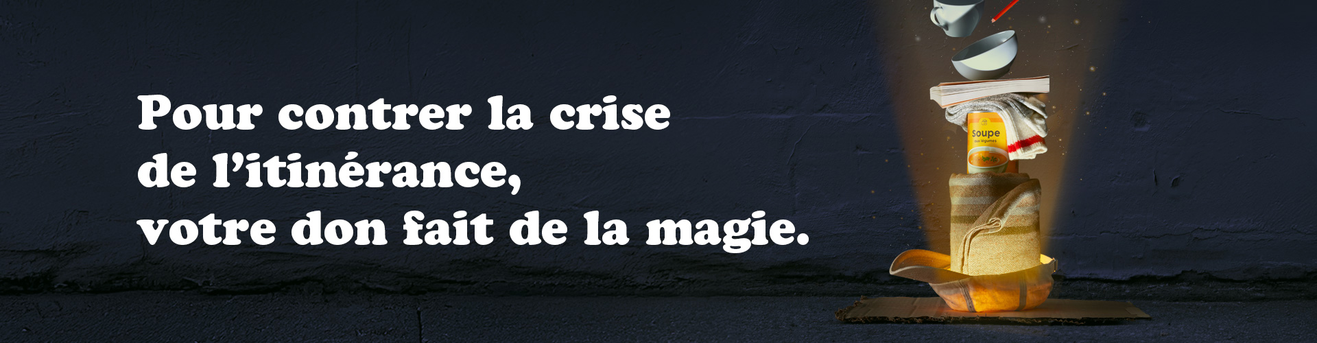 Pour contrer la crise de l'itinérance, votre don fait de la magie