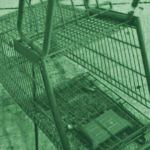Derrière les vols d’épiceries supermarché chariot
