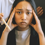 Femme stressé